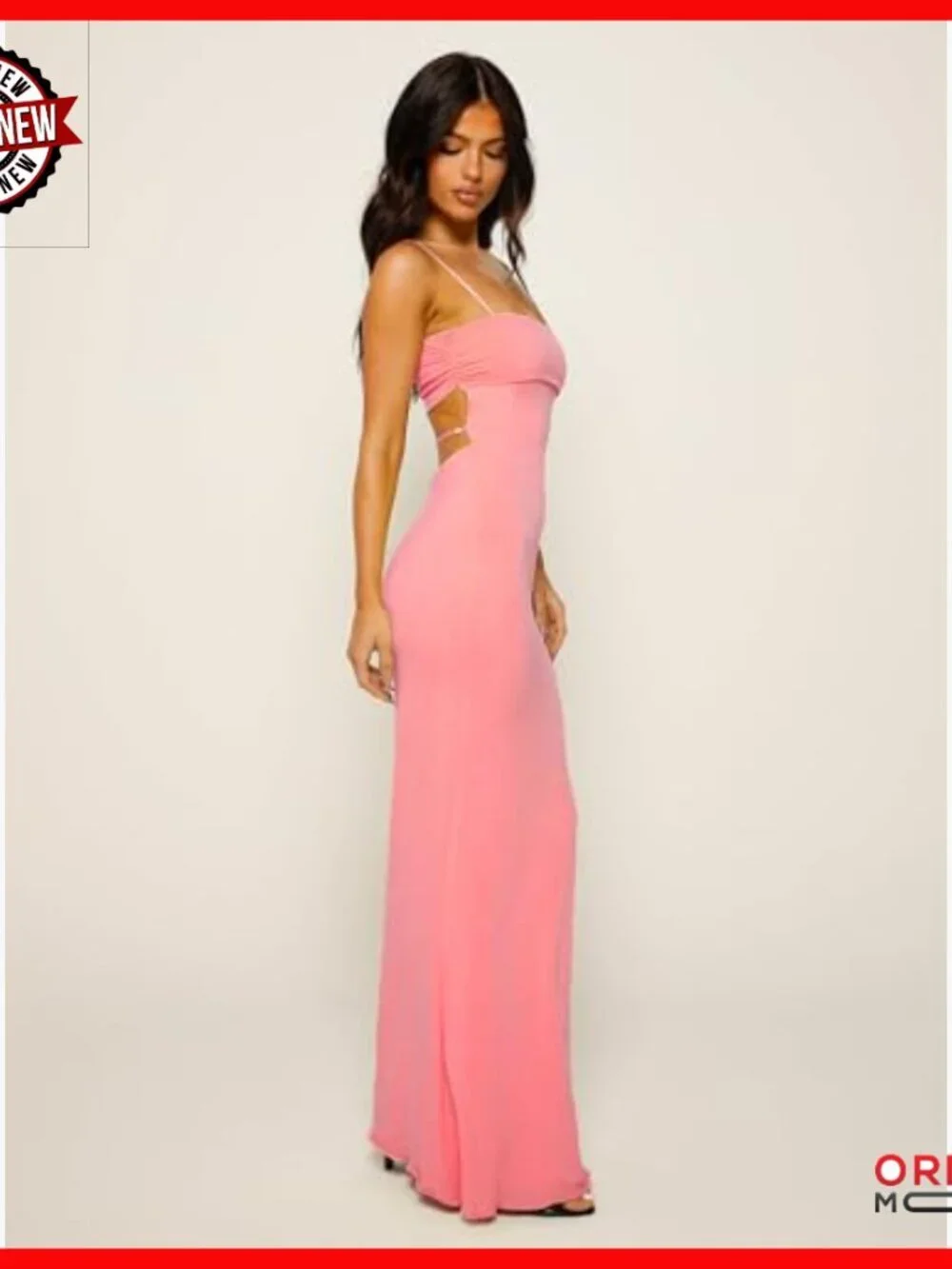 Cutout Backless Maxi Dress Sleeveless Spaghetti Strap Formal Bodycon